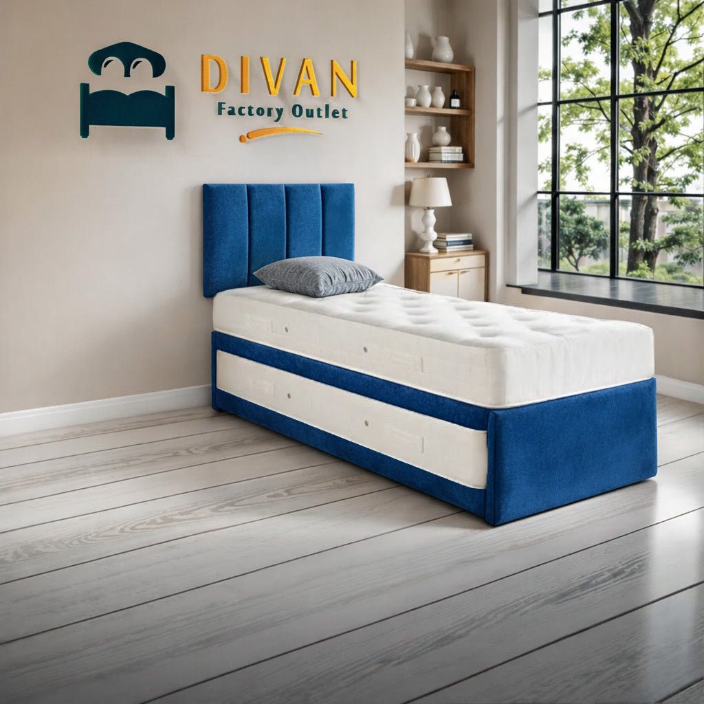 Sydney Guest Bed Set With Trundle And Two Mattresses (3 In 1) With Free Headboard