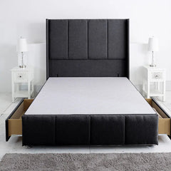 Westminster Imperial Divan Base Only with Winged Floor Standing 54 Inches Headboard and Footboard - Divan Factory Outlet