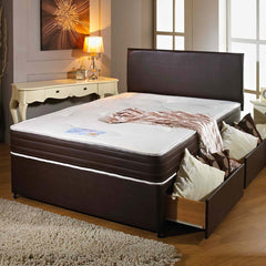 Dream Vendor Leather Memory Foam Sprung Orthopaedic Mattress - Divan Factory Outlet