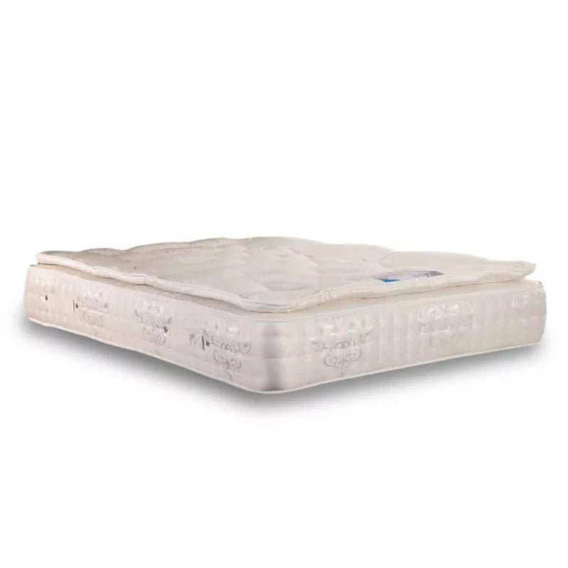 Walker & Slater 2000 Pocket Sprung Pillow Top Cushioned Ottoman Divan Bed Set With Headboard - Divan Factory Outlet