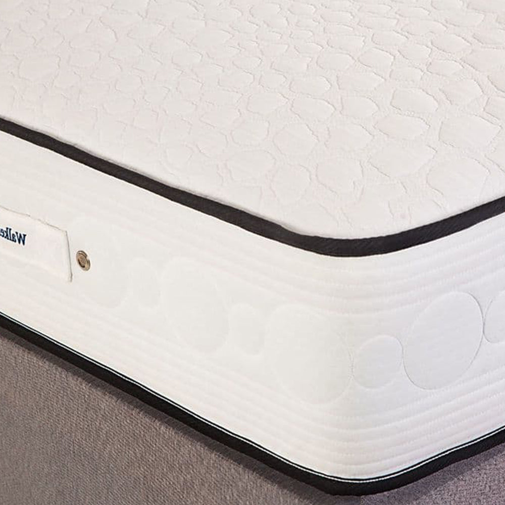 Walker & Slater Breeze Blue 2000 Pocket Sprung Encapsulated Gel Foam Divan Bed Set With Headboard - Divan Factory Outlet