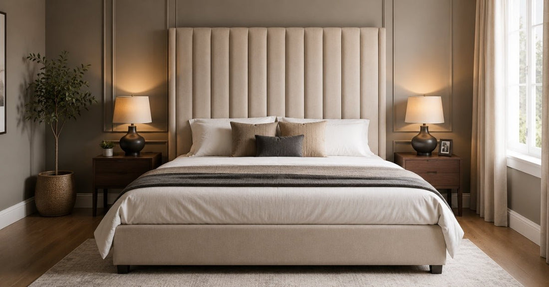 How Tall Should a Floor Standing Headboard Be for a Double or King Bed?