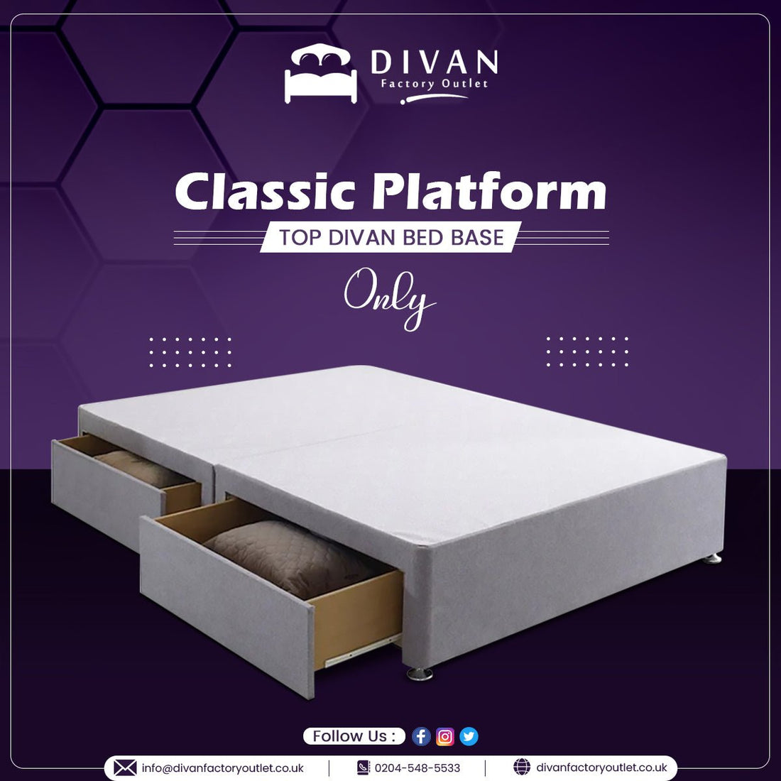 Double Divan Bed With Mattress Under £200 - Divan Factory Outlet