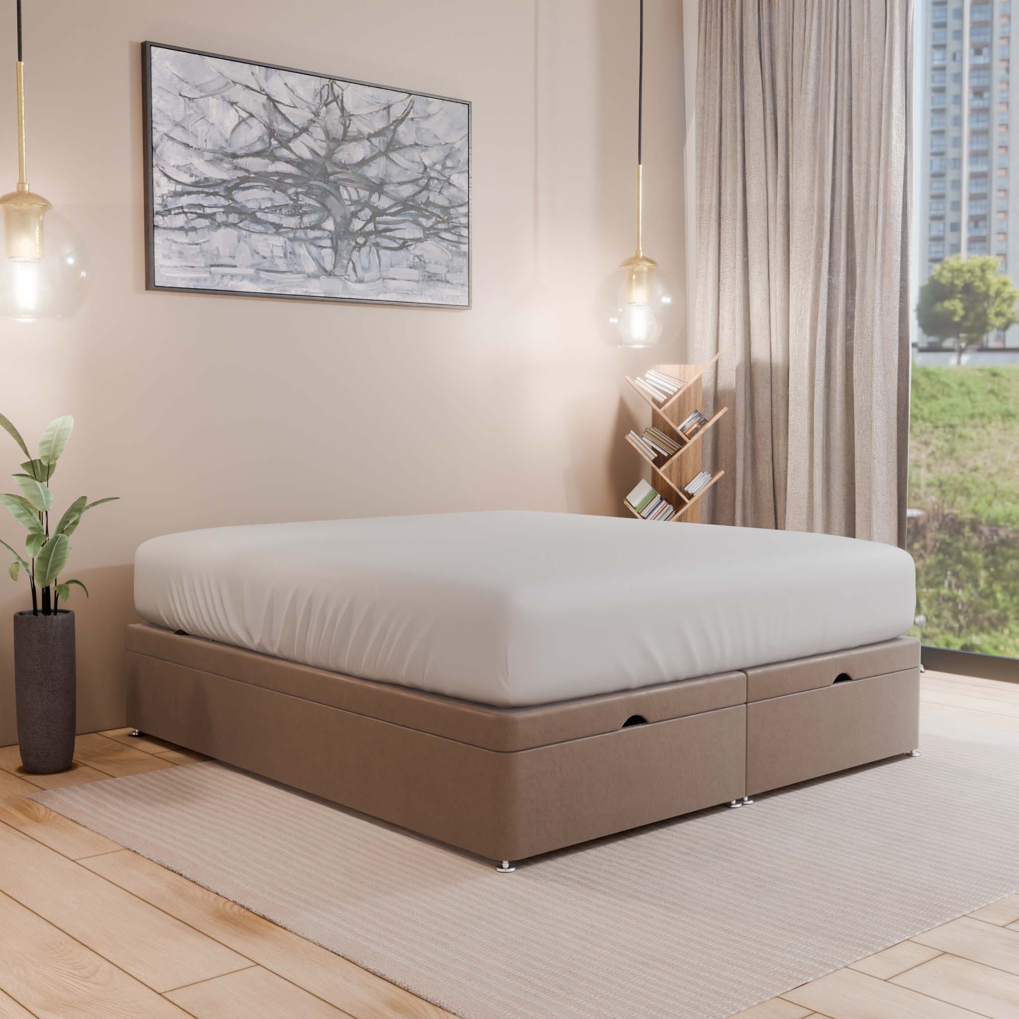 Dream Vendor Ottoman Storage Divan Bed Base Only – End Lift - Divan Factory Outlet