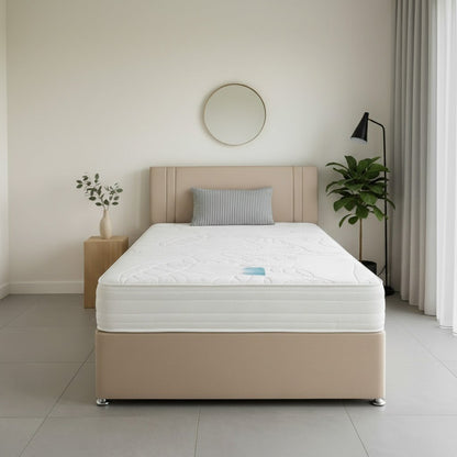 Dream Vendor Cooltex Temperature Sensitive Latex Sprung Divan Bed Set