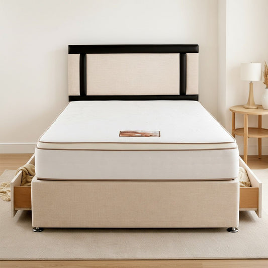 Dream Vendor President 1500 Pocket Sprung Pillow Top Memory Divan Bed Set