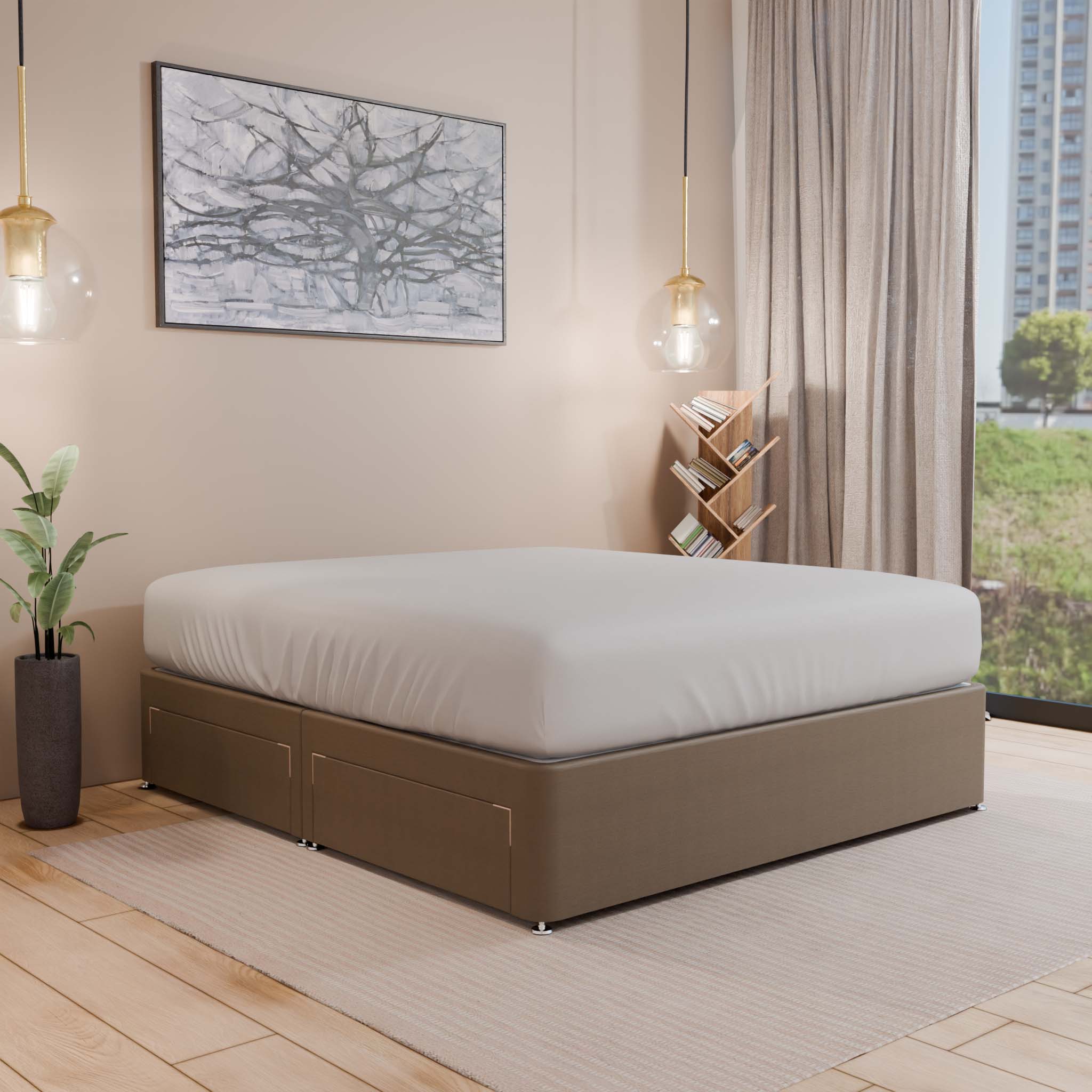 Dream Vendor Sprung Top Divan Bed Base Only – Sprung Edge Base - Divan Factory Outlet