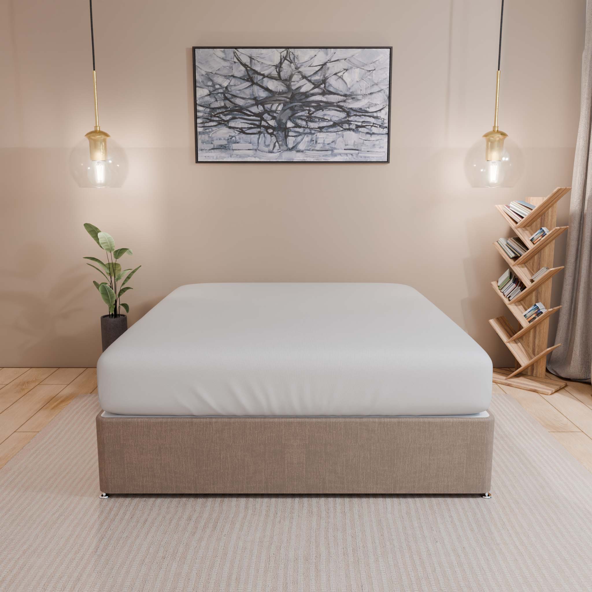 Royal Reinforced Platform Top Divan Bed Base Only - Divan Factory Outlet