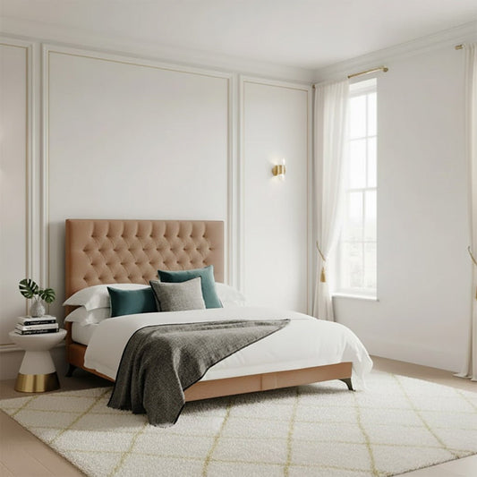 Picasso Upholstered Bed Frame with Free 54" Headboard