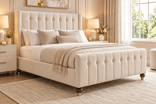 Shoreditch Upholstered Ottoman Storage Bed with Free 54" Headboard