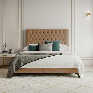 Picasso Upholstered Bed Frame with Free 54" Headboard