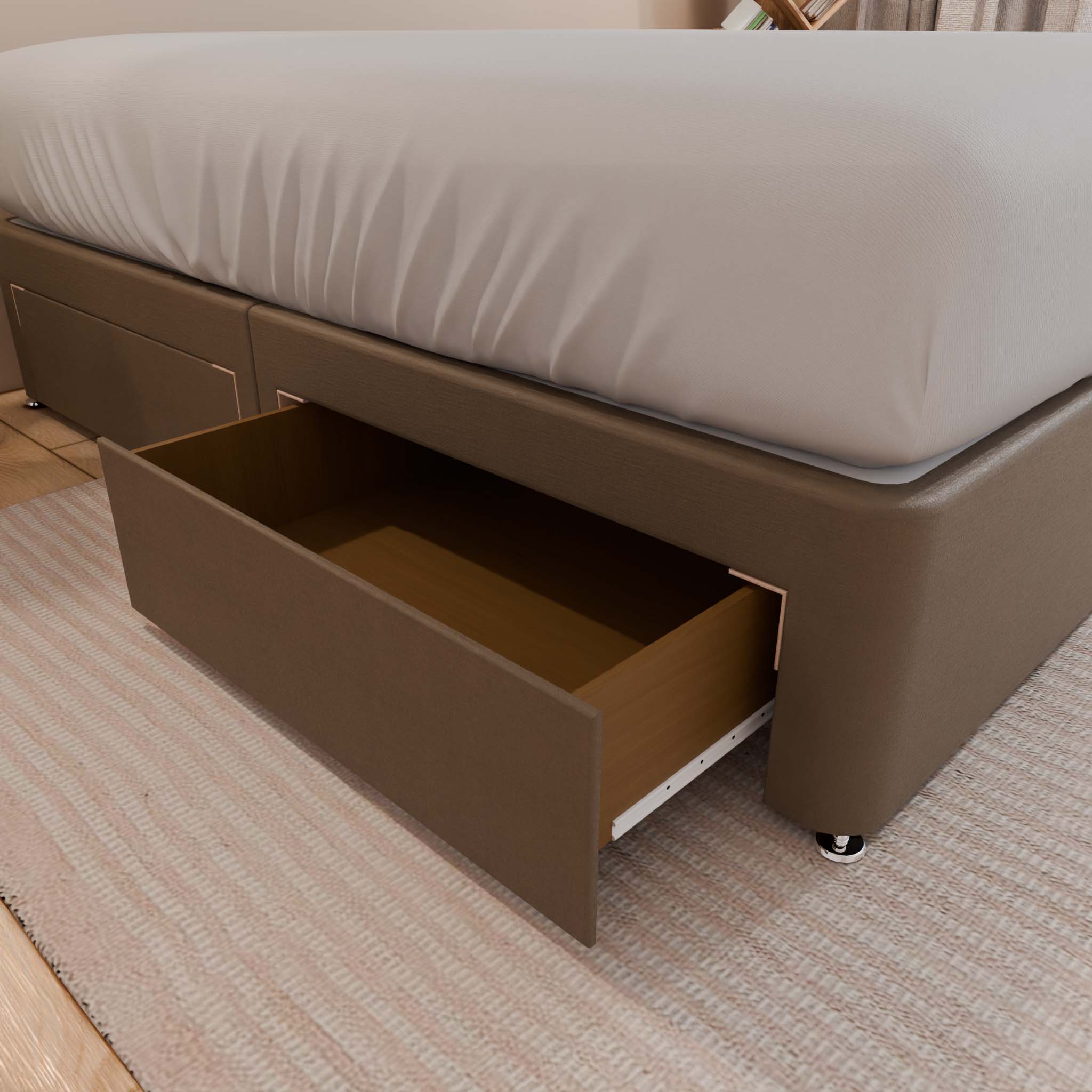 Dream Vendor Sprung Top Divan Bed Base Only – Sprung Edge Base - Divan Factory Outlet