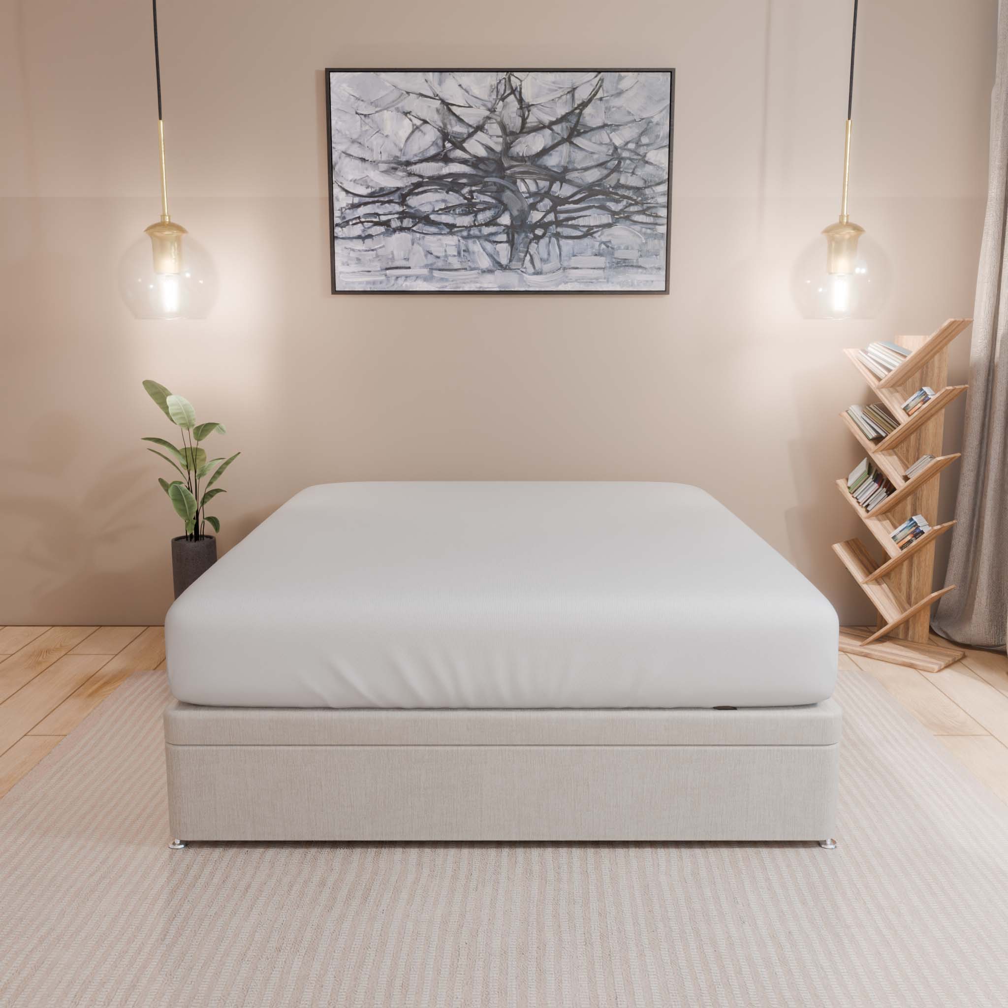 Dream Vendor Deep Ottoman Storage Divan Bed Base Only – Side Lift - Divan Factory Outlet