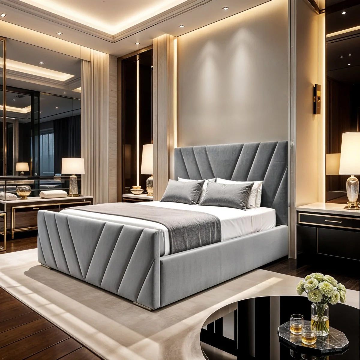 Chelsea Upholstered Bed Set - Divan Factory Outlet