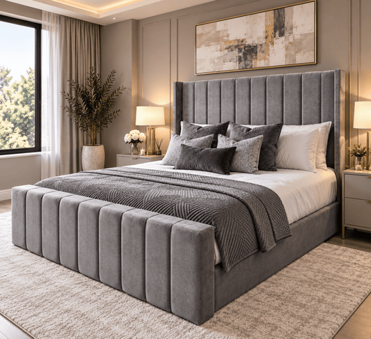 Luna Upholstered Bed Frame with Free 54" Headboard