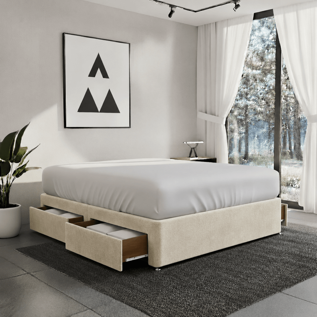 Royal Reinforced Platform Top Divan Bed Base Only