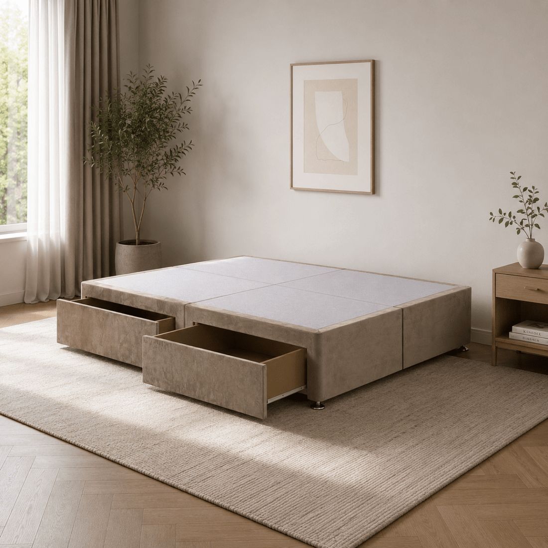 Royal Split Platform Top Divan Bed Base Only – Reinforced Base