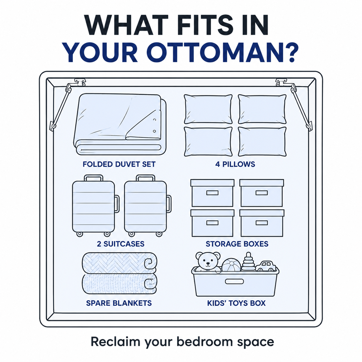 Pimlico Ottoman Storage Divan Base
