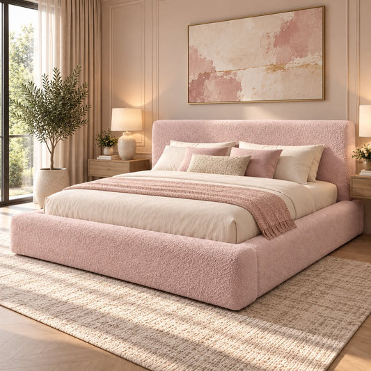 Sophia Upholstered Bed Frame with Free 54" Headboard