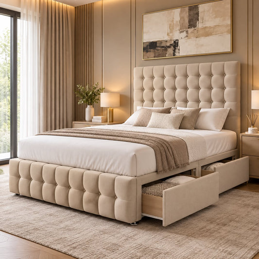 Westminster Buckingham Divan Bed Set With 26 Inches High Headboard and Footboard