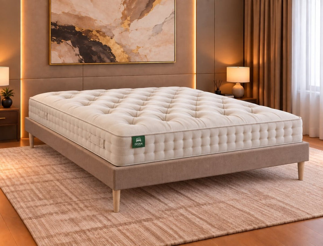 Royal Low Divan Bed Base On 6" Wooden Legs
