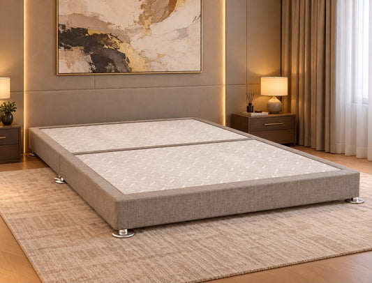 Premier Low 6" Divan Bed Base On Chrome Glides