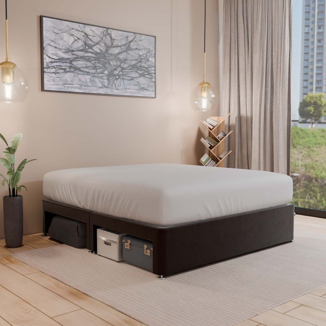 Divan Bed Bade - Suitcase Storage - Divan Factory Outlet