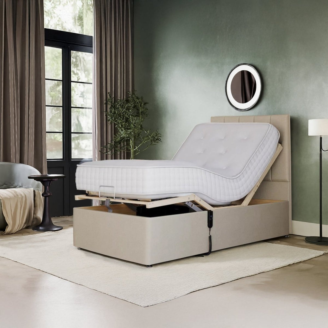 Dream Vendor Adjustable Electric Bed Base (5 Positions With Remote) - Divan Factory Outlet