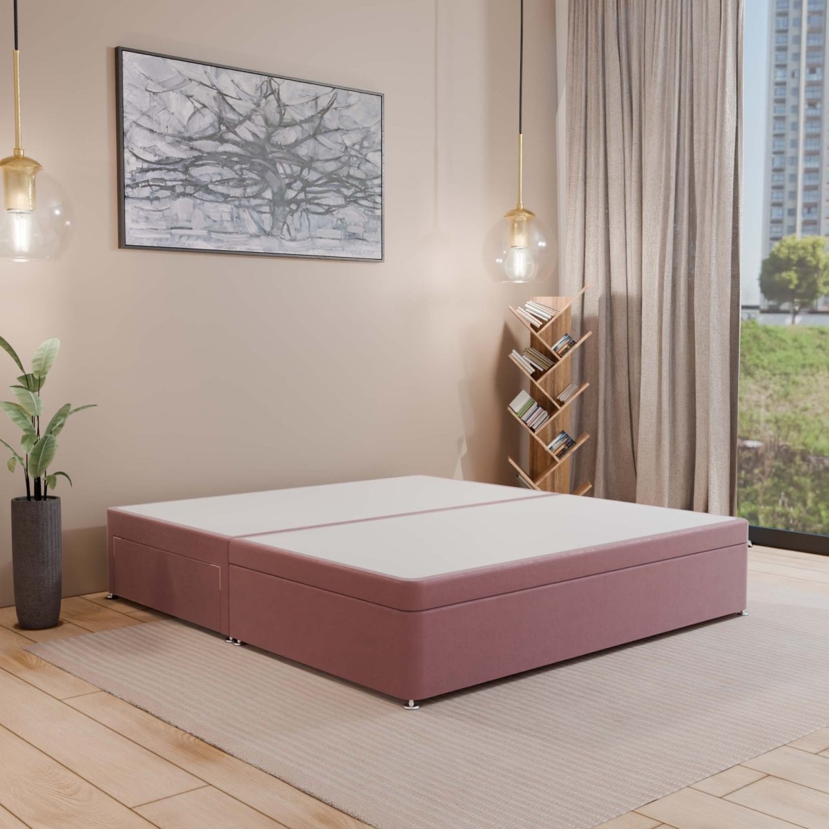 Dream Vendor Ottoman Storage Divan Bed Base Only – Half End Lift - Divan Factory Outlet