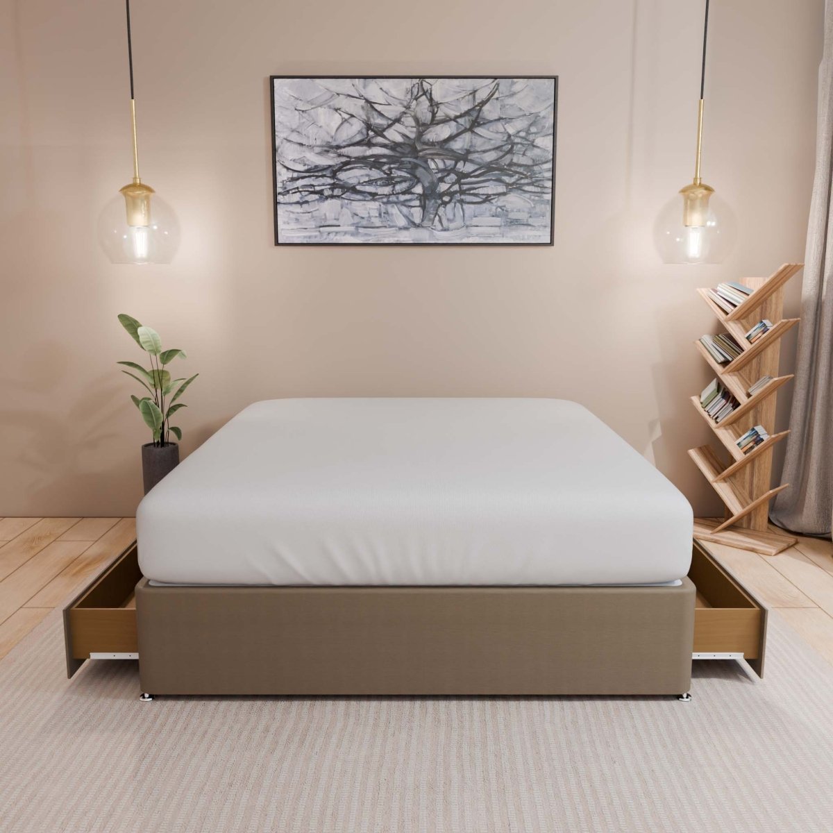 Dream Vendor Sprung Top Divan Bed Base Only – Sprung Edge Base - Divan Factory Outlet