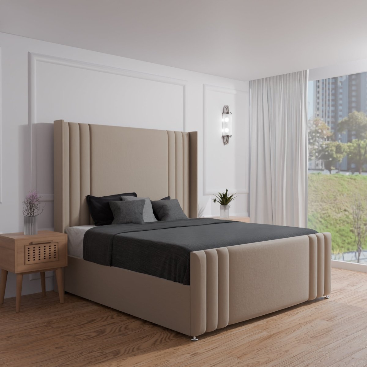 Elysian Upholstered Bed Set - Divan Factory Outlet