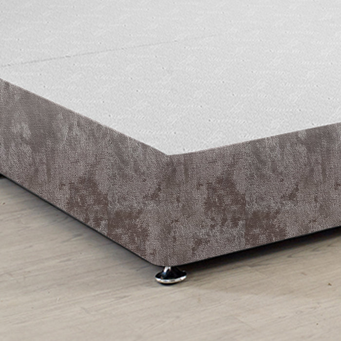 Royal Low Divan Bed Base Only (10 inches) On Chrome Glides - Divan Factory Outlet