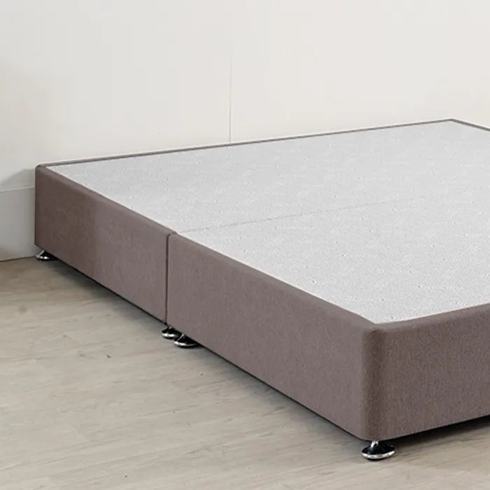 Royal Low Divan Bed Base Only (10 inches) On Chrome Glides - Divan Factory Outlet
