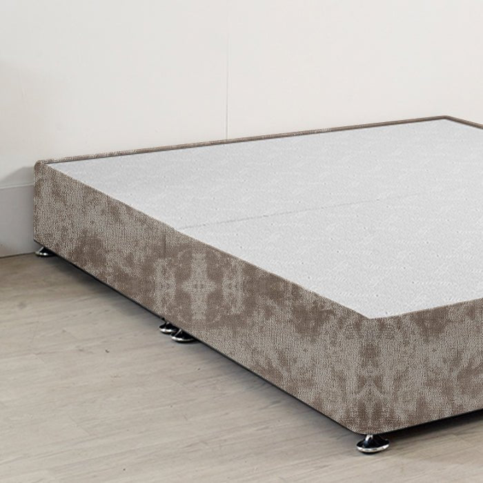Royal Low Divan Bed Base Only (10 inches) On Chrome Glides - Divan Factory Outlet