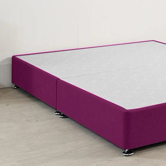 Royal Low Divan Bed Base Only (10 inches) On Chrome Glides - Divan Factory Outlet