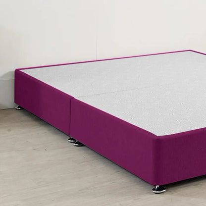 Royal Low Divan Bed Base Only (10 inches) On Chrome Glides - Divan Factory Outlet