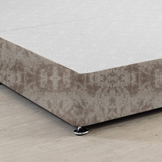 Royal Low Divan Bed Base Only (10 inches) On Chrome Glides - Divan Factory Outlet