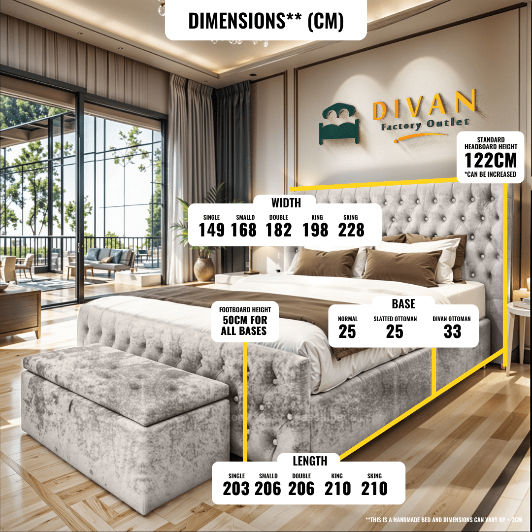Divan Club Imperial Elegance Modern Divan Bed | UK Made – Divan Factory Outlet