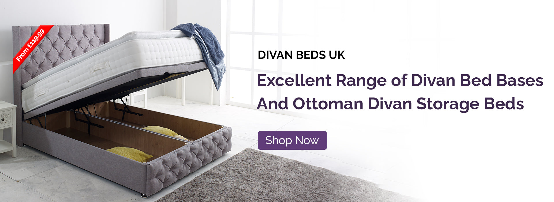 Shop Ottoman Divan Bed Sets, Bases Upto 75 Off! Divan Factory Outlet