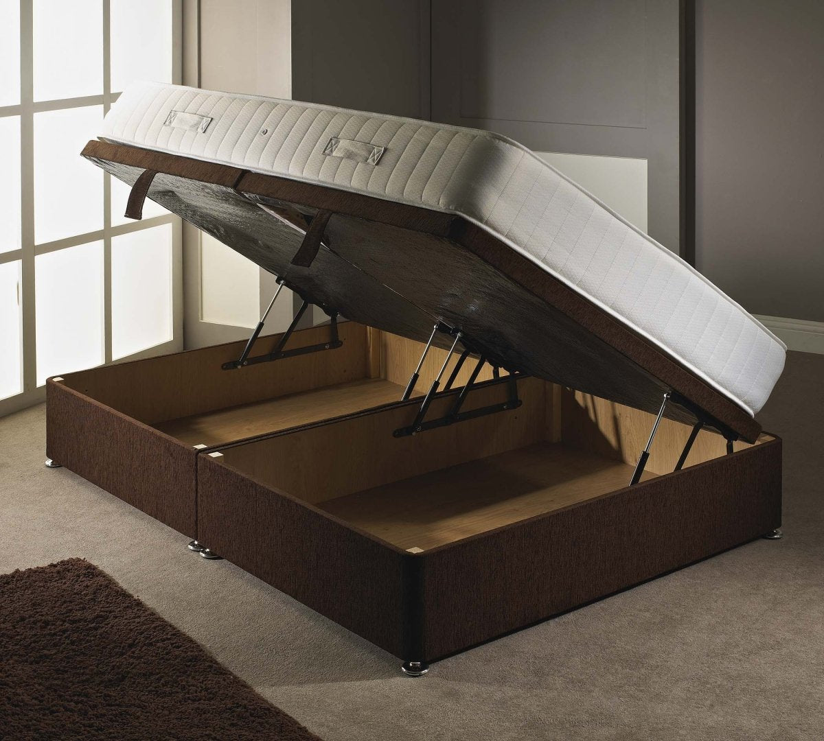 Ottoman Storage Divan Bed Base Only Side Lift