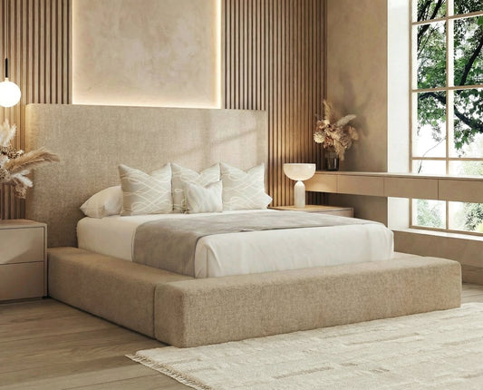 Preston Upholstered Bed Frame with Free 54" Headboard