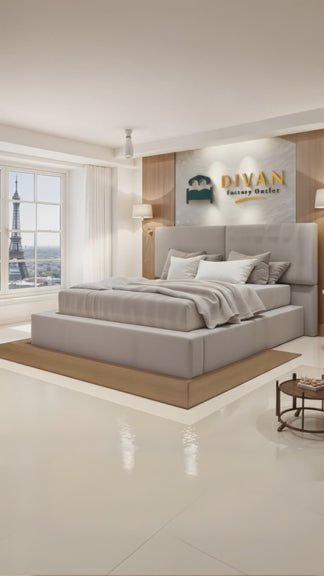Sophia Upholstered Bed Frame with Free 54" Headboard