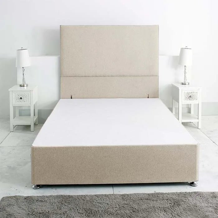 Princess Divan Base Only with Floor Standing 54 Inches Headboard - Divan Factory Outlet
