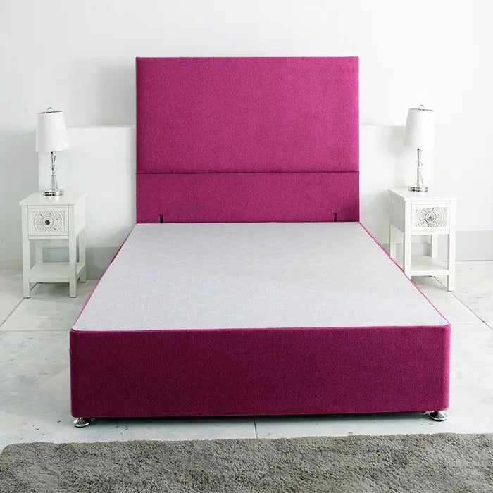 Princess Divan Base Only with Floor Standing 54 Inches Headboard - Divan Factory Outlet