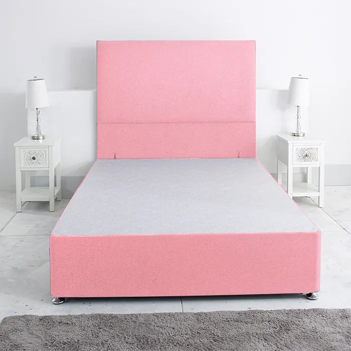 Princess Divan Base Only with Floor Standing 54 Inches Headboard - Divan Factory Outlet