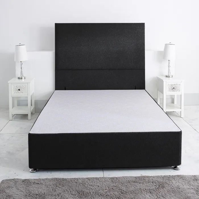 Princess Divan Base Only with Floor Standing 54 Inches Headboard - Divan Factory Outlet