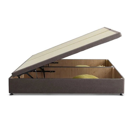 Royal Cushioned Ottoman Storage Divan Bed Base Only – End Lift - Divan Factory Outlet