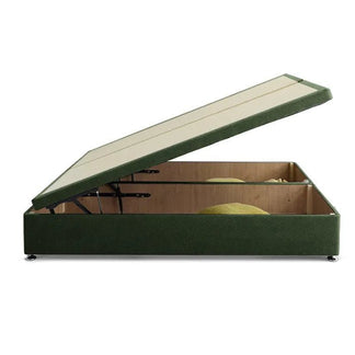 Royal Cushioned Ottoman Storage Divan Bed Base Only – End Lift - Divan Factory Outlet