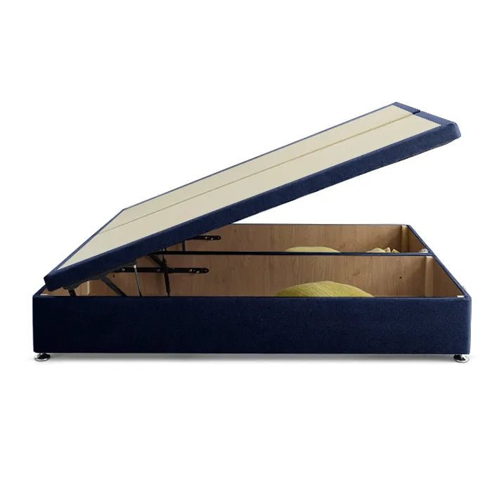 Royal Cushioned Ottoman Storage Divan Bed Base Only – End Lift - Divan Factory Outlet