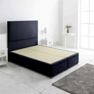 Royal Cushioned Ottoman Storage Divan Bed Base Only – End Lift - Divan Factory Outlet